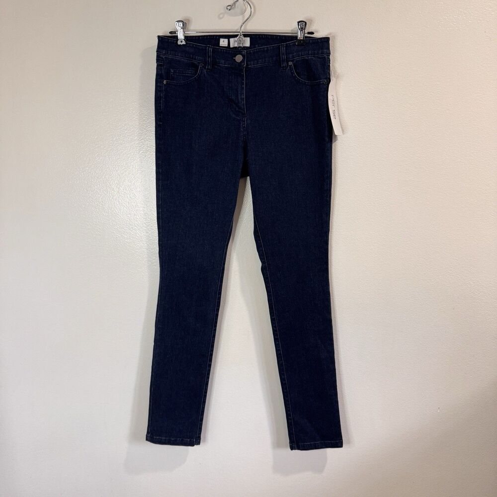 NWT Per Se by Carlisle Jeans 4 / 28 Dark Wash Skinny Denim Mid Rise Stretch